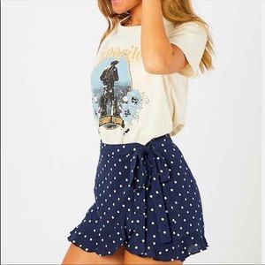 Alter’d State NWT blue polka dot skort/shorts.